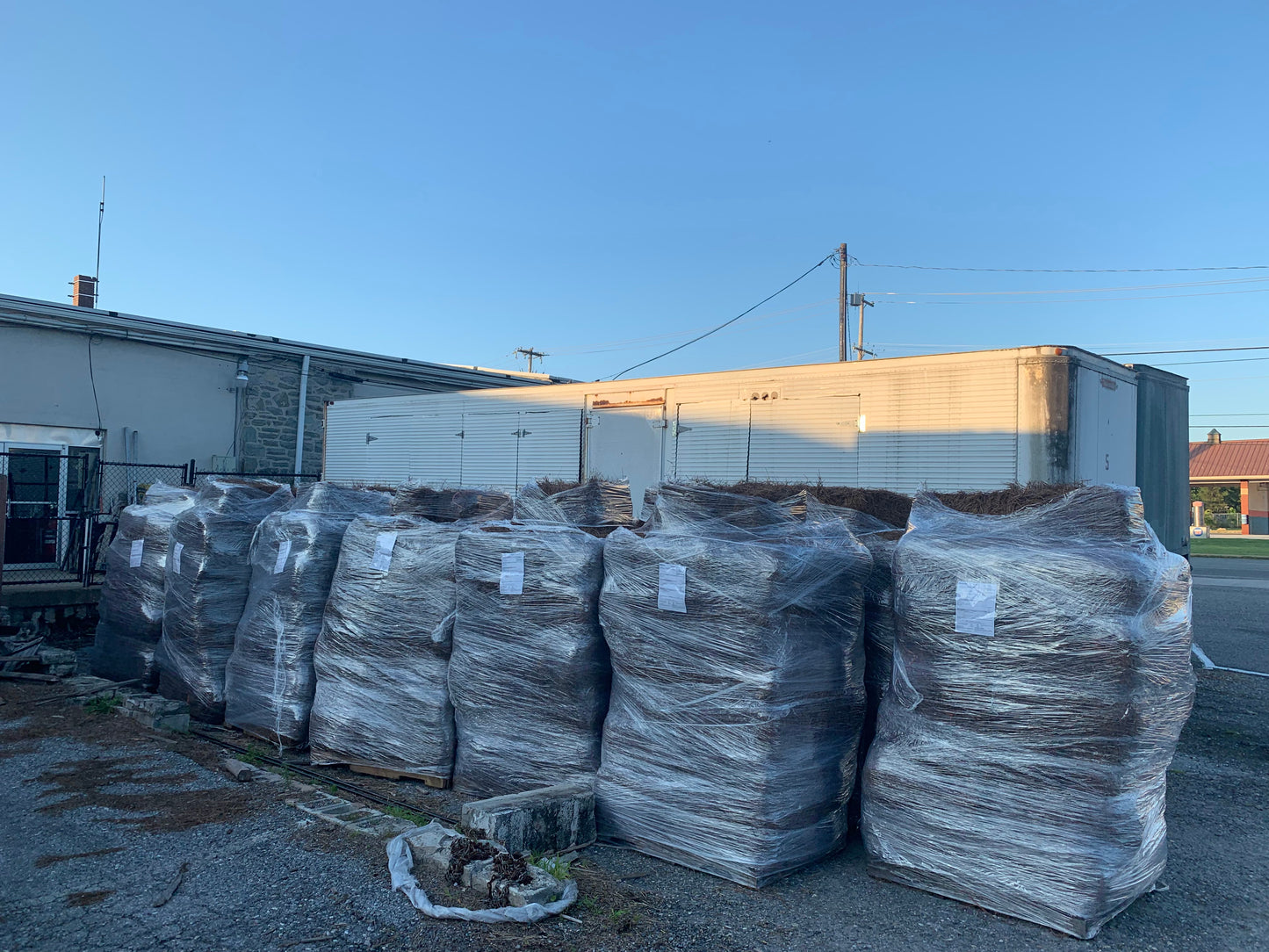 Pallet of Longleaf Pine Straw Mulch