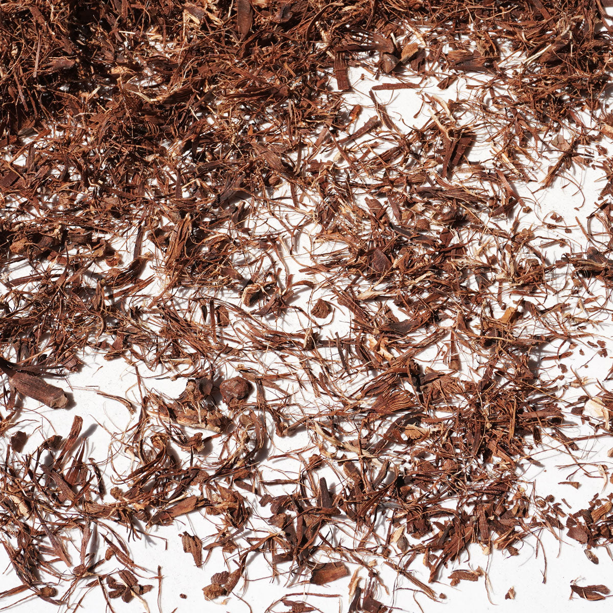 Closeup of Shredded Pine Cone Mulch from Longleaf Pines